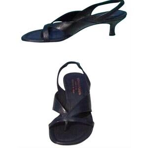 Donald Pliner Couture Metallic Leather Shoe Practical Sandal Comfort 6 $250 NIB